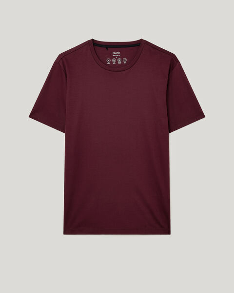 Slim Travel Tee, Burgundy, hi-res
